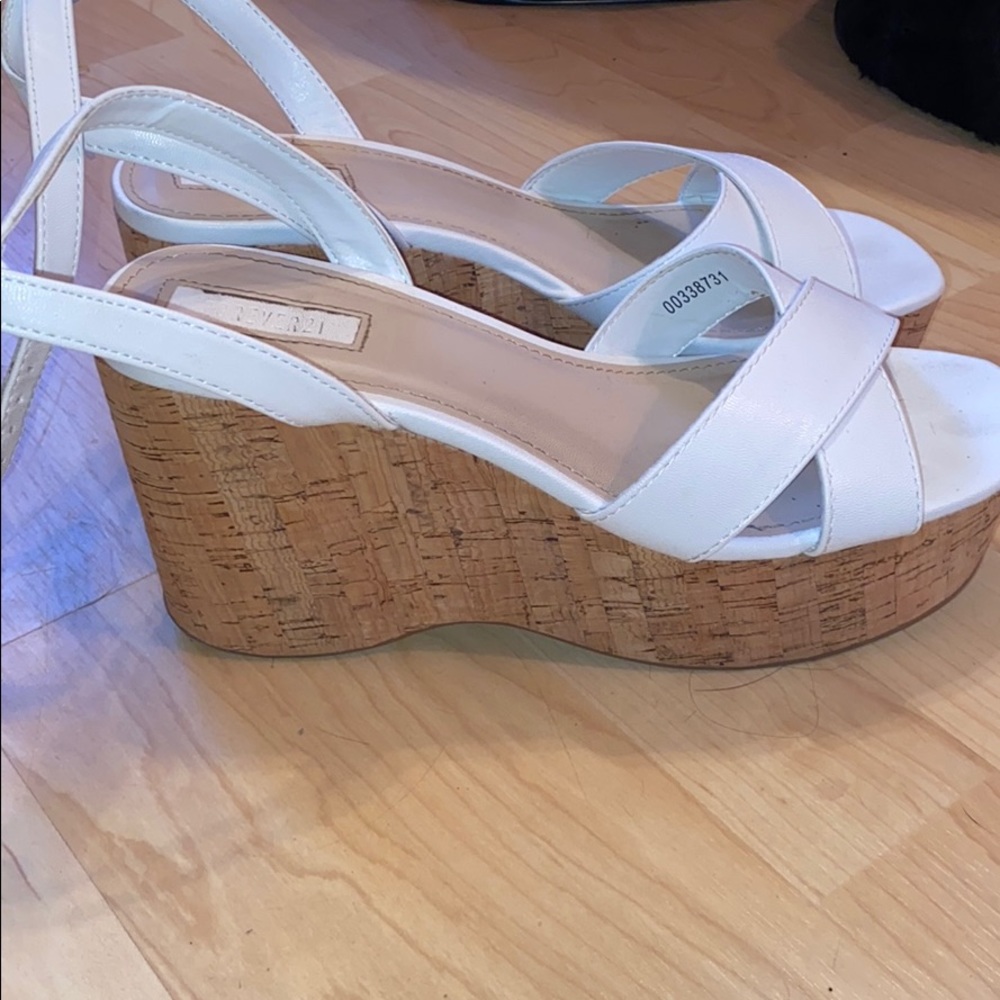 Forever 21 white wedges